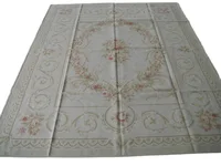 Free Shipping 4'X6' Woolen Aubusson rug handmade 100% wool rugs and carpets different sizes