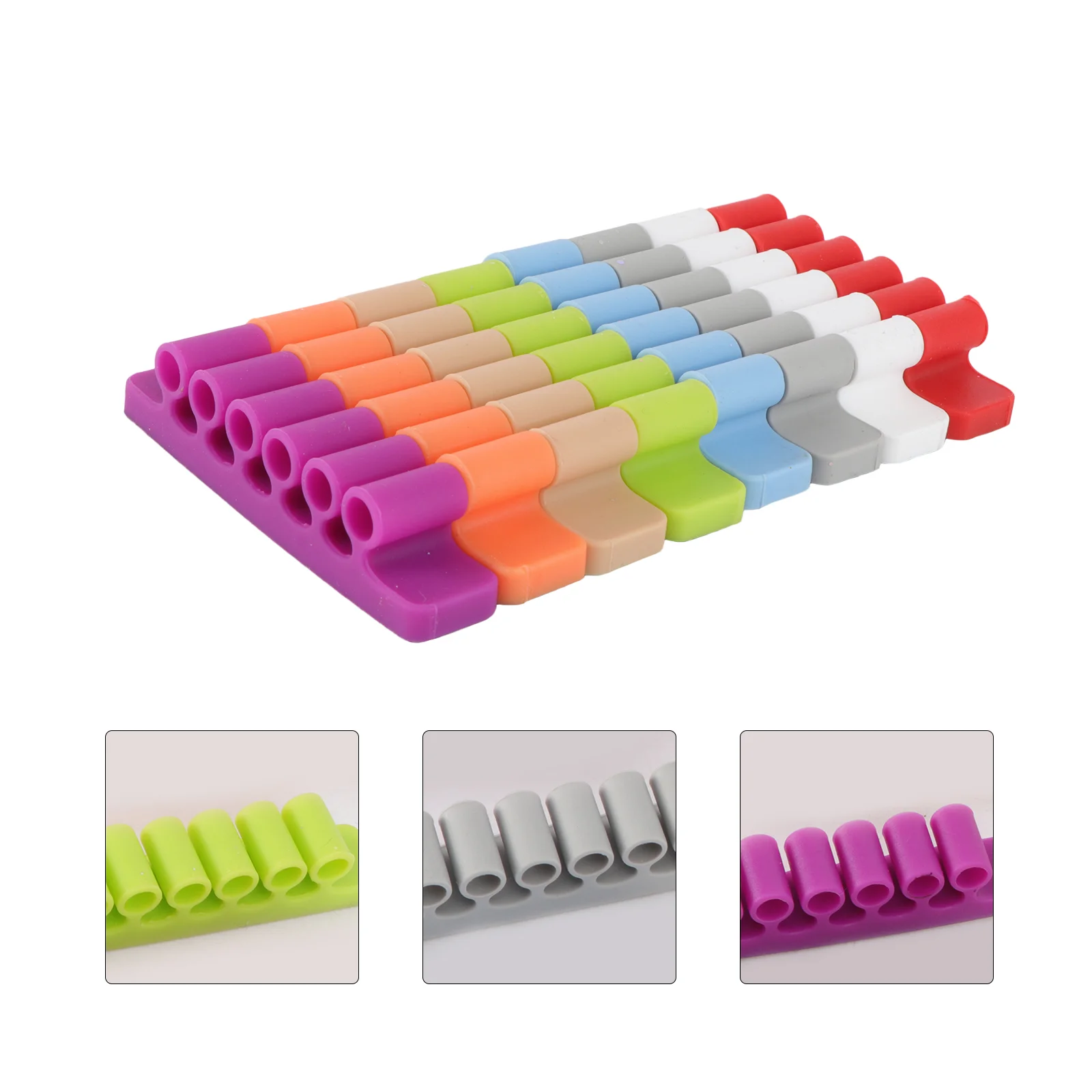 

Cable Holder Clips Organizer Wire Management Cord Clip Adhesive Car Usb Desktop Manager System Home Ties Keeper Black Line Data