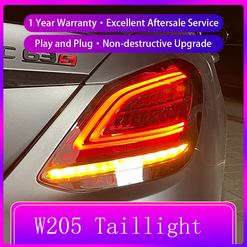 Задний фонарь для Benz W205 C180 C200 C260 C300 2015-2021 2 шт.