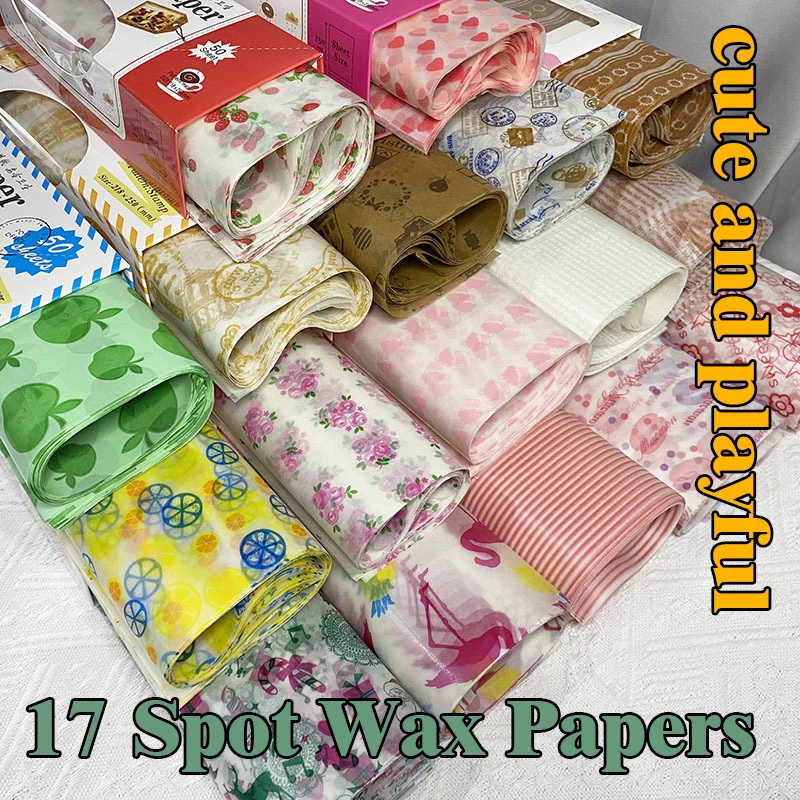 

50pcs 17 Colors Airfryer Baking Paper Sheets Kitchen Waxed Paper for Food Air Fryer Without Oil Baking Accessories and Tools Bar