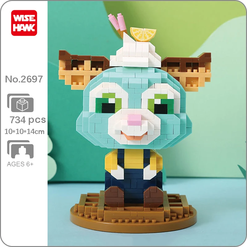 

Конструктор WS 2697 для детского творчества «сладости, животные, мир, вафельный голубой Кот, печенье»