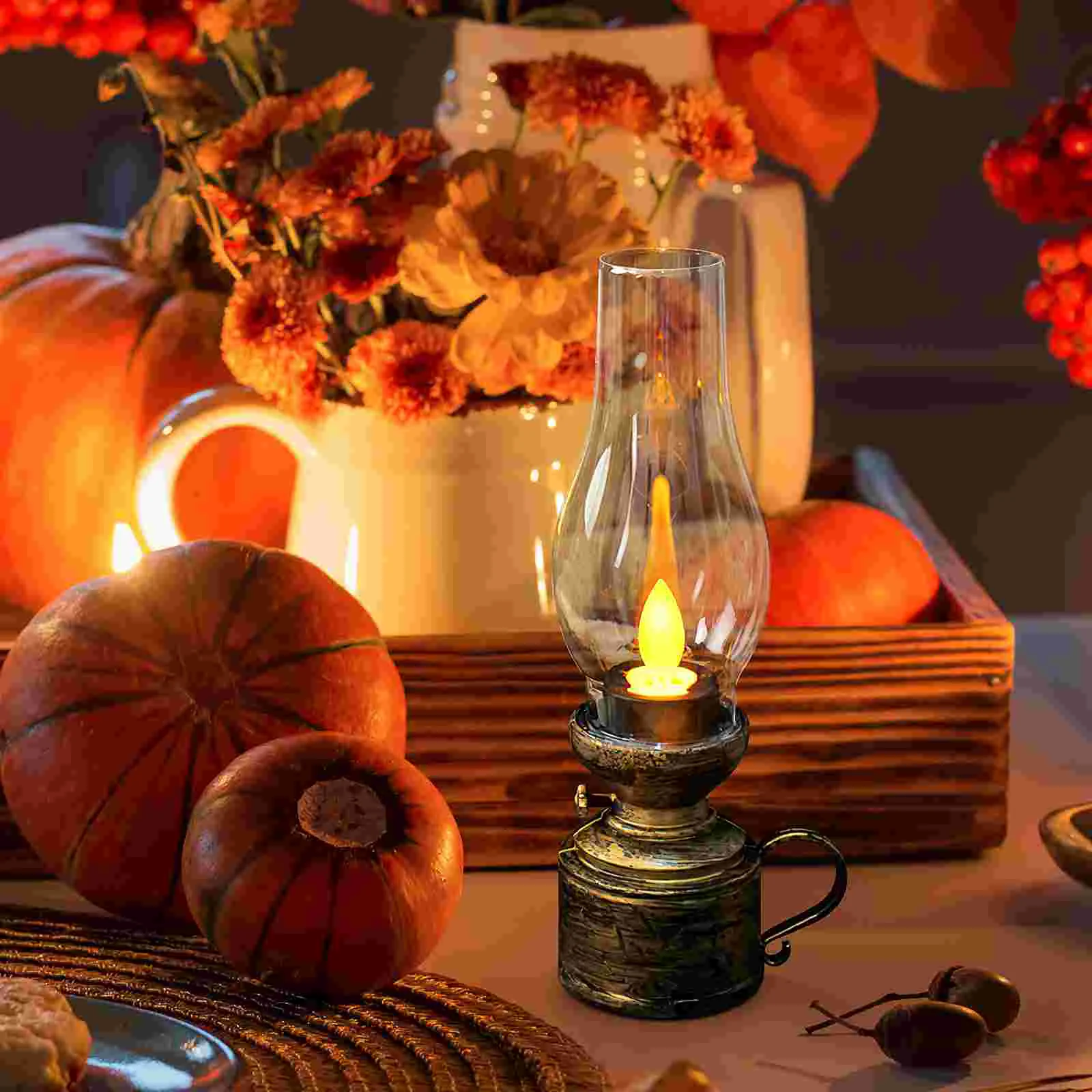 Беспламенная электронная керосиновая лампа настольные пластиковые лампы для