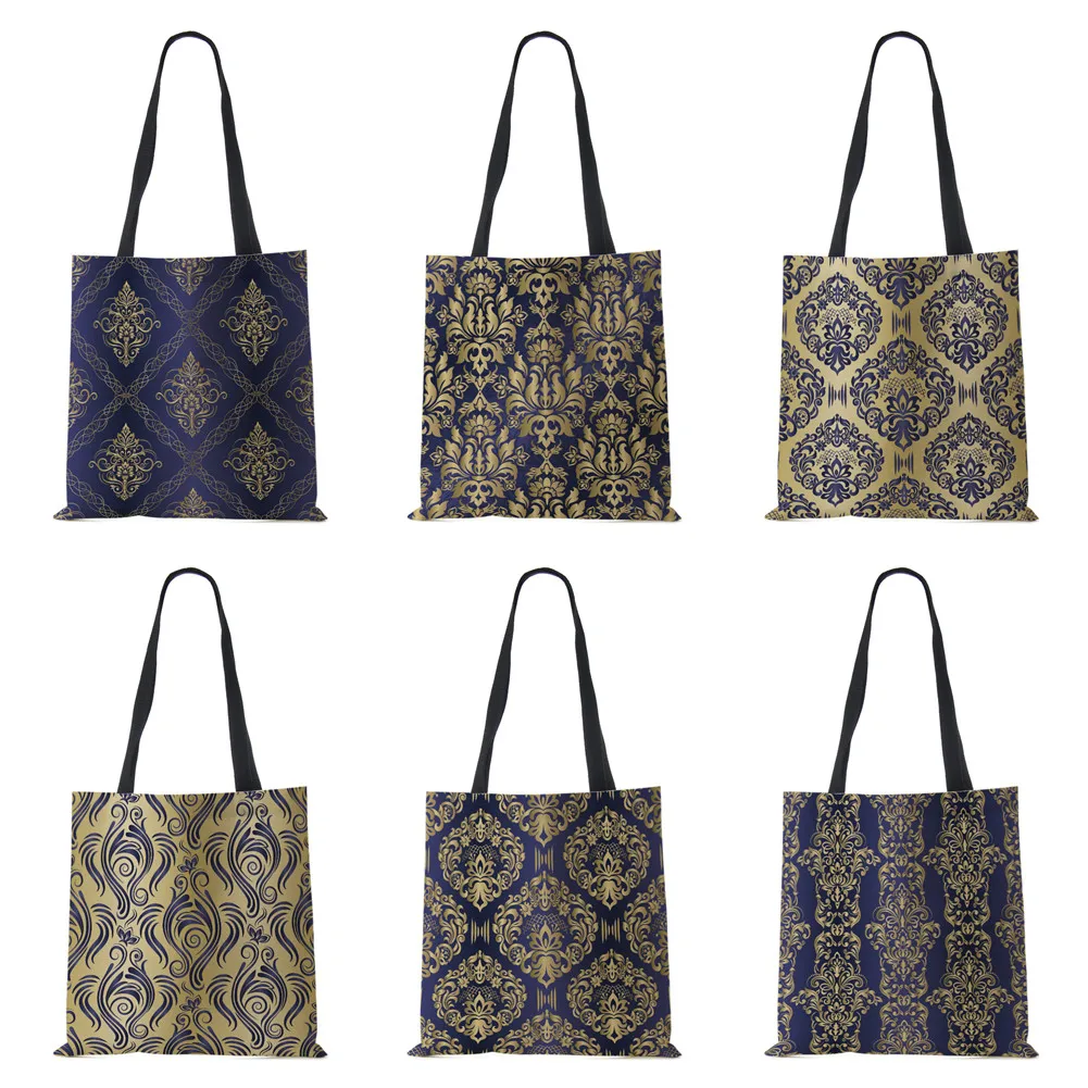 

Винтажная женская сумка на плечо с принтом, многоразовый тоут с надписью, простая холщовая Складная вместительная сумочка-тоут для хранения в стиле Харадзюку