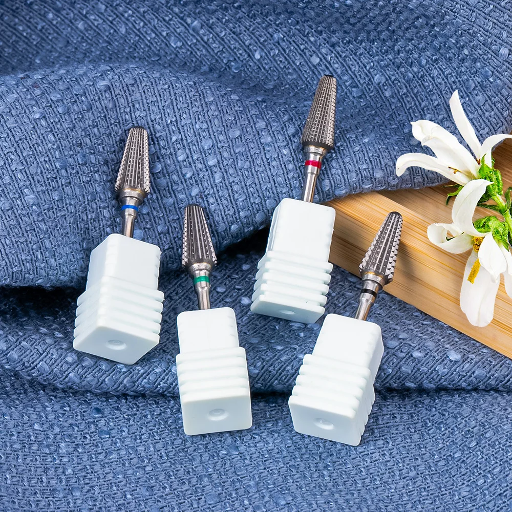 5 в 1 карбид-вольфрамовый насадок для ногтей с двойным вращением, фрезы "Вулкан/Торнадо" для быстрого удаления акрилового геля. ManucureTools on.