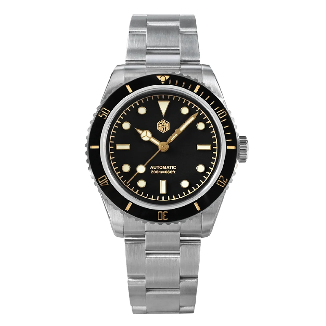 

San Martin Men Diver Watch 38MM Luxury Automatic Watches Mechanical Wristwatch Sapphire 200M Waterproof C3 Luminous PT5000 SW200