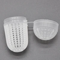 fishing pole pot bait cage fishing terminal tackle soft cad pot white bait cage fish food plastic cage nesting device fish food