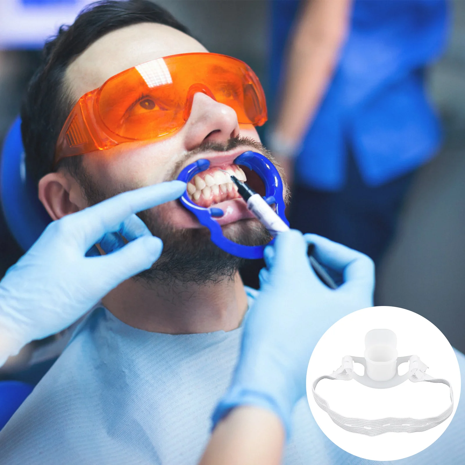 

10 Pcs Gastroscopy Oral Pad Mouth Pads Teeth One-time Disposable Retractor