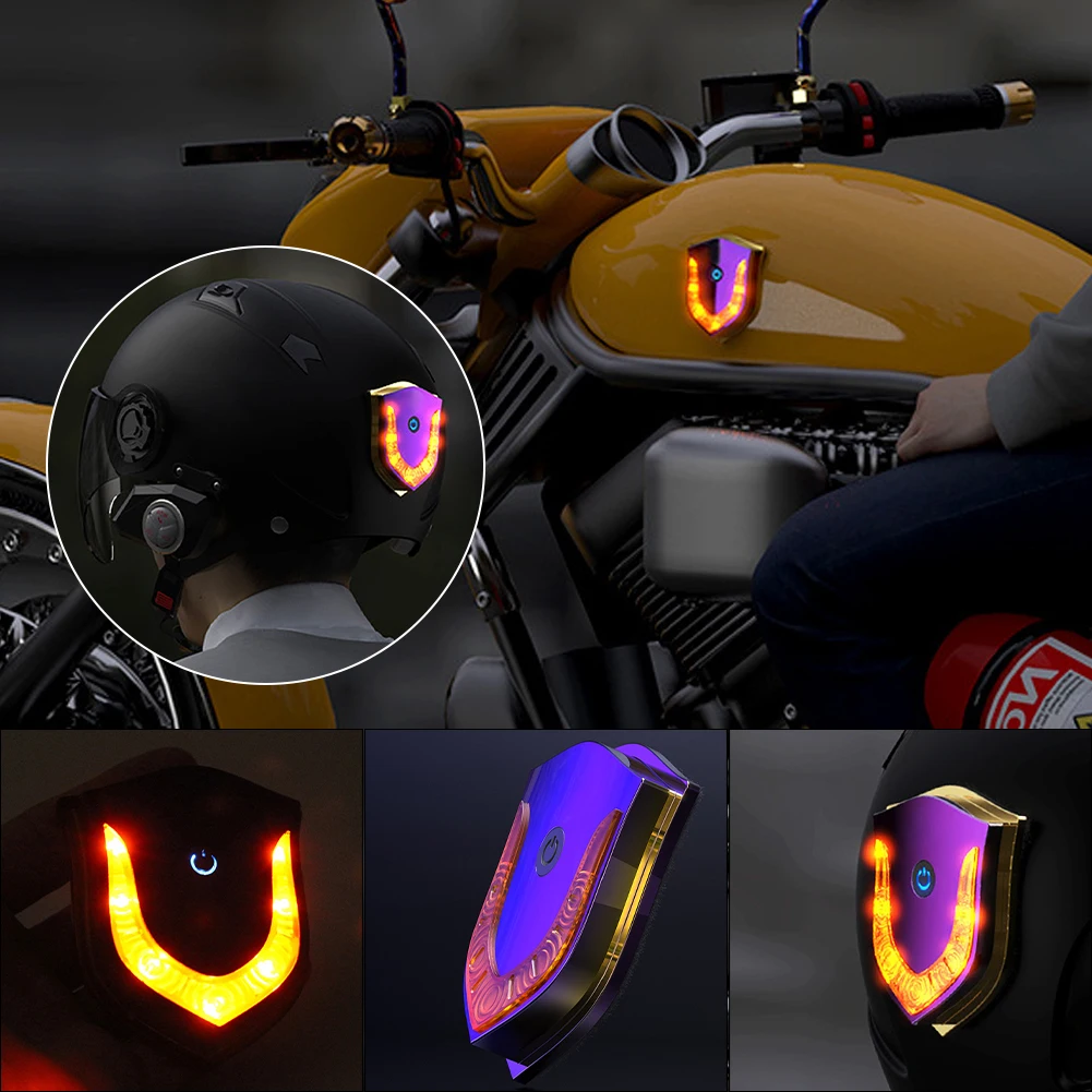 Купи LED Motorcycle Helmet Light USB Rechargeable Cordless Riding Light Safety Signal Warning Lamp for Night Riding Accessories за 435 рублей в магазине AliExpress