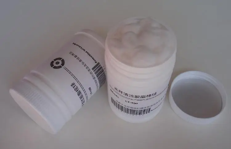 Optical Fiber fusion splicer standard bare fiber cleaning cotton ball, non-alcoholic degreasing cottons, fiber optic clean tool