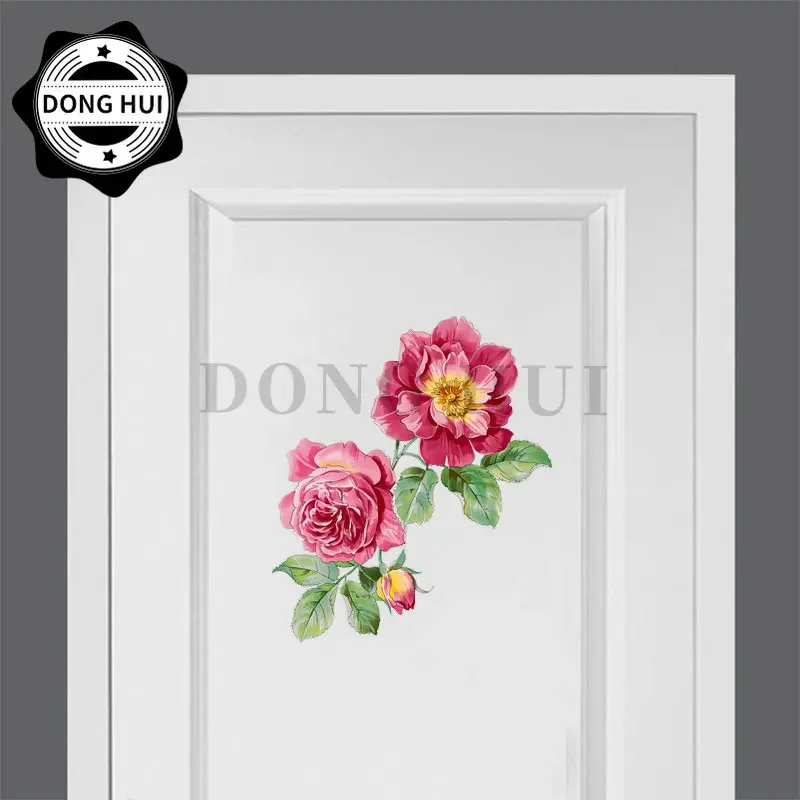 Наклейка с рисунком пиона и азалии букет высокой четкости Рододендерн Simsii