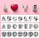 Женский браслет из серебра 925 пробы, 26 букв