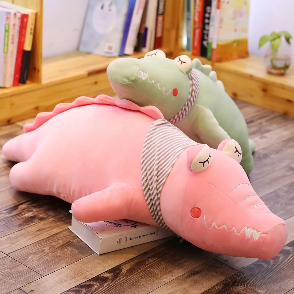 

Игрушка плюшевая гигантская крокодиловая с шарфом, 60-100 см