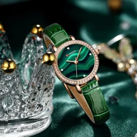 curren luxury brand ladies for watch rhinestone quartz wristwatch womens fashion simple thin watch leahter lady relogio feminino