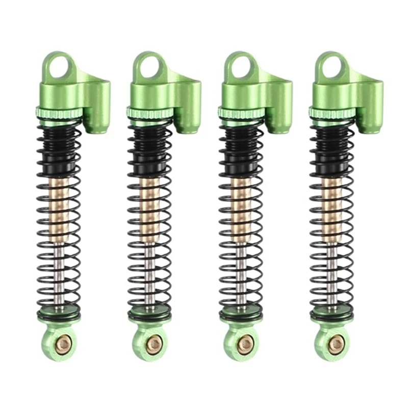 

4Pcs 53Mm Extended Metal Shock Absorber Damper Parts For Axial SCX24 AX24 1/24 RC Crawler Car Upgrade Parts 2 Green SCX2596G