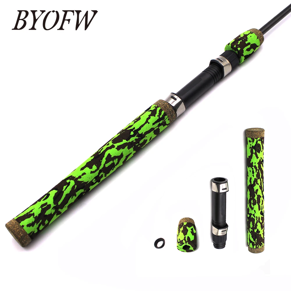 

BYOFW 195mm CAMO EVA Spinning Rod Handle Grip Rubber Cork With 16# DPS Similar Type Reel Seat Set DIY Rod Building Replacement