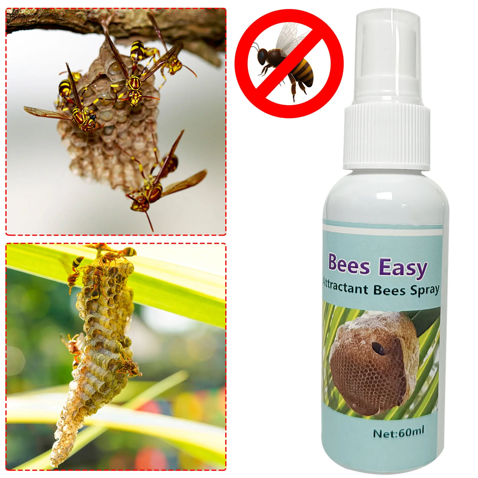 

60ML Flies and Mosquito Artifact with Pests Wasp Trap Attractant