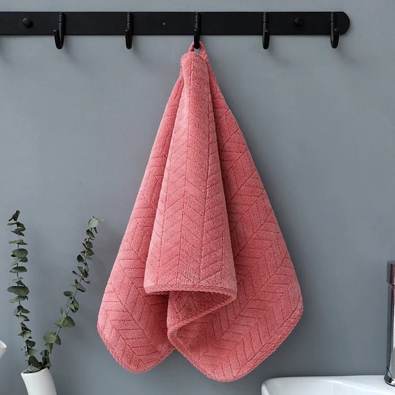 

Коралловое хлопковое полотенце