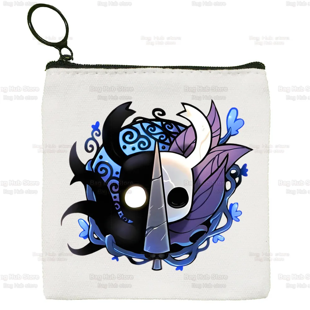 Hollow Knight Game Black Canvas Bag Women Girls Large Storage Hollow Crew Team Handbag Shoulder Bag Tote Student Bookbag