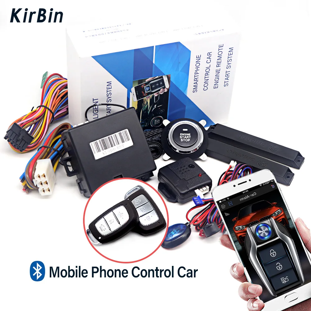 K5-9100XD Универсальная автомобильная сигнализация AutoStart, бесключевая Система доступа, дистанционный стартовый комплект для автомобильной сис...
