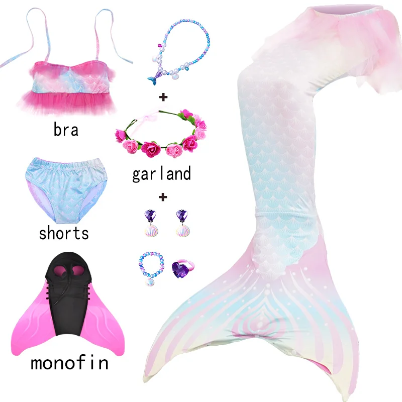 

Женский летний купальник-бикини с хвостом Русалочки