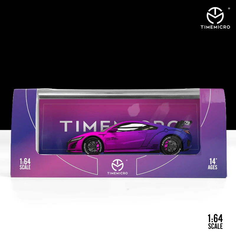 Время микро 1/64 Honda NSX градиентная литая модель автомобиля |