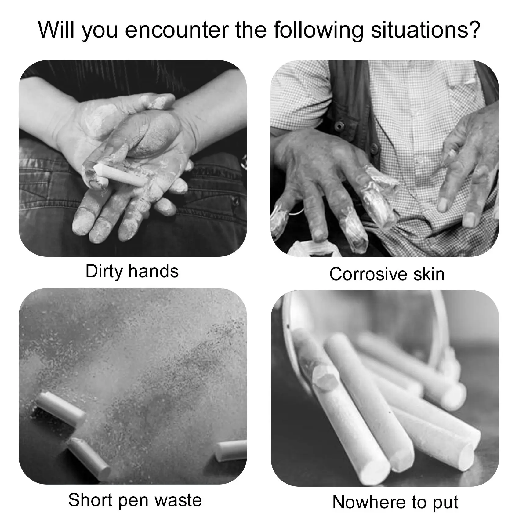 1 шт. металлический держатель для мелов