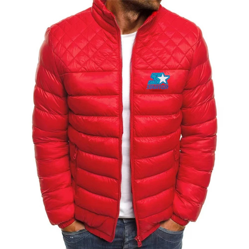 Brand STARTER Men's New Thickened Padded Jacket Loose Casual Down Jacket Winter Trend Fashionable Handsome Warm Padded Jacket