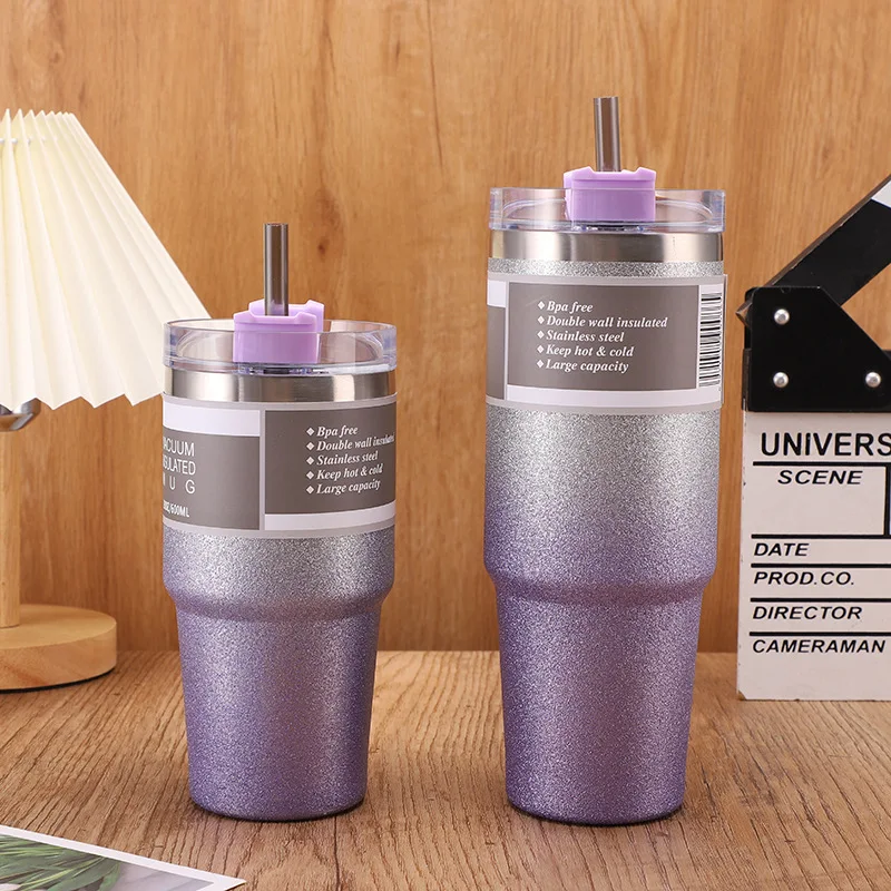 

30oz Tumblers Bottle Tumbler Insulated Mug With Straw Lids 304 Stainless Steel Vacuum Insulat Thermal Water Bottle for Car