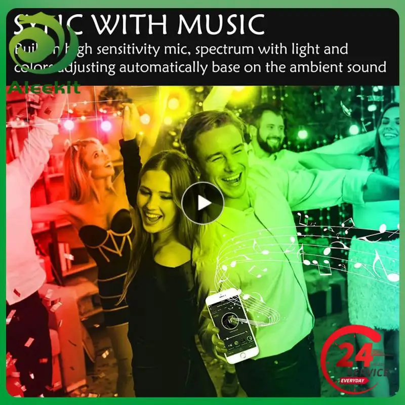 

Atmosphere Light 12.5m Voice Control Decorative Lighting. Led Outdoor Entertainment Atmosphere Light String Adjustable 5050rgb