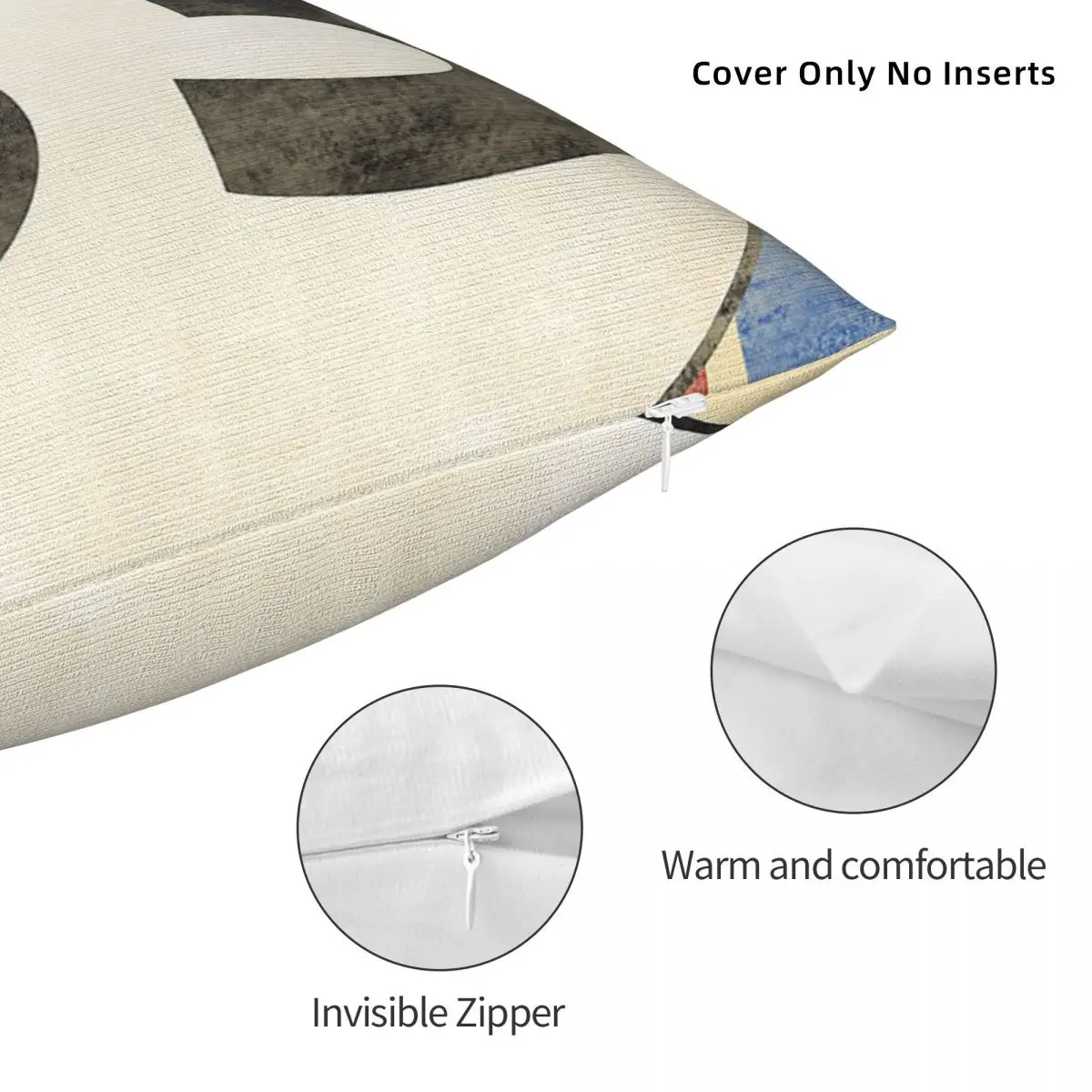 Квадратная наволочка Herbie Number 53 из полиэстера декоративная удобная подушка на