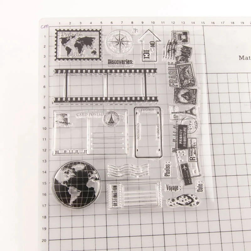 1 прозрачный штамп T9023 Diy ручной альбом для скрапбукинга открыток путешествий 14x18