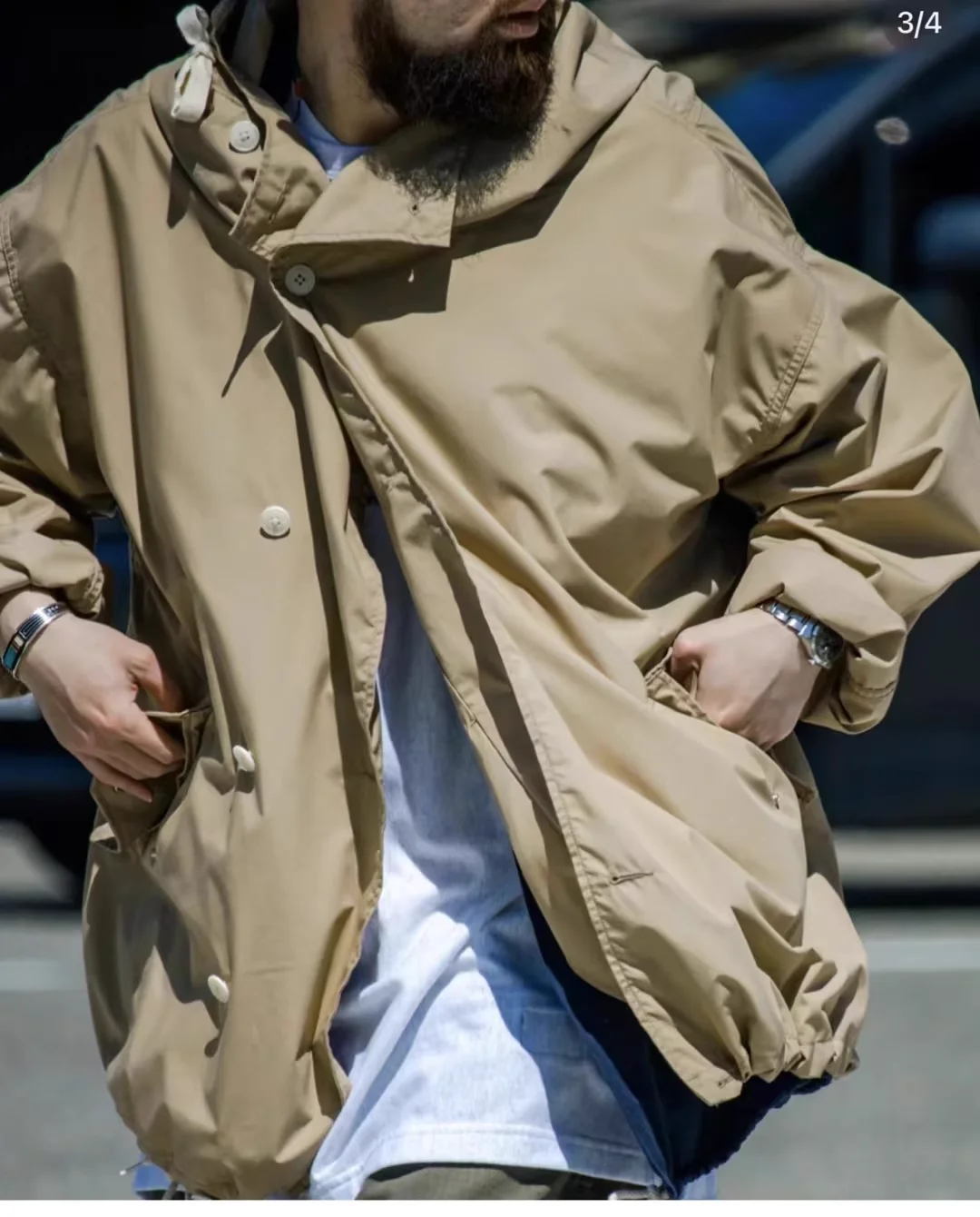 NANAMICA японская уличная функциональная ветрозащитная свободная куртка с