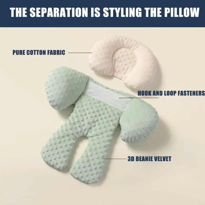 Фото 77HD Newborns Cashion Cushion вставка обеспечивает поддержку головы и тела для колясок и качелей. Съемная подушка №5