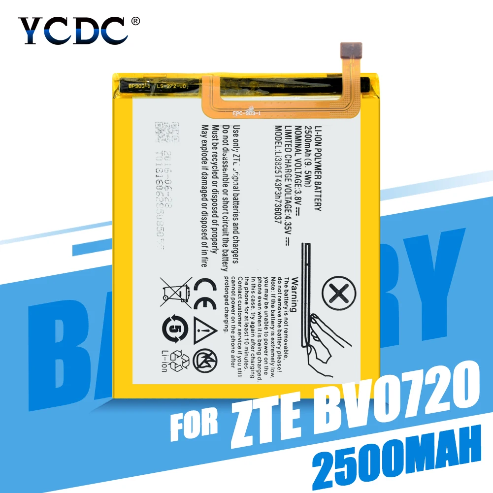 

Новый оригинальный сменный аккумулятор Li3825T43P3h736037 для ZTE Blade A2 V7 Lite 3,8 в 2500 мАч мобильный телефон аккумулятор высокого качества