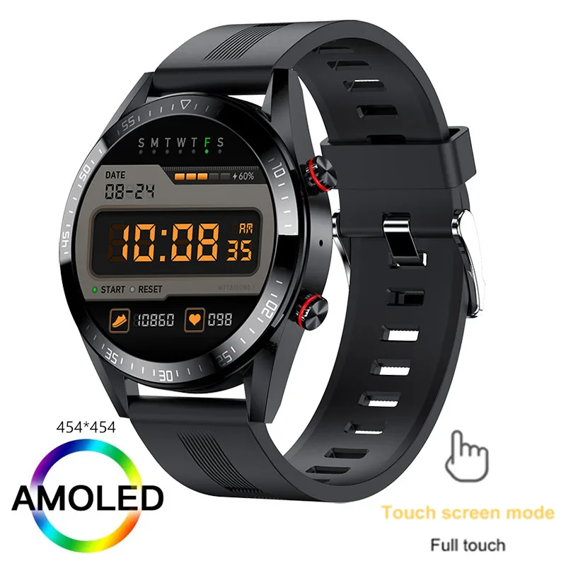 

For Samsung Xiaomi Huawei Weather Display Screen Smart Watch Display The Time Bluetooth Call Local Music Smartwatches For Men