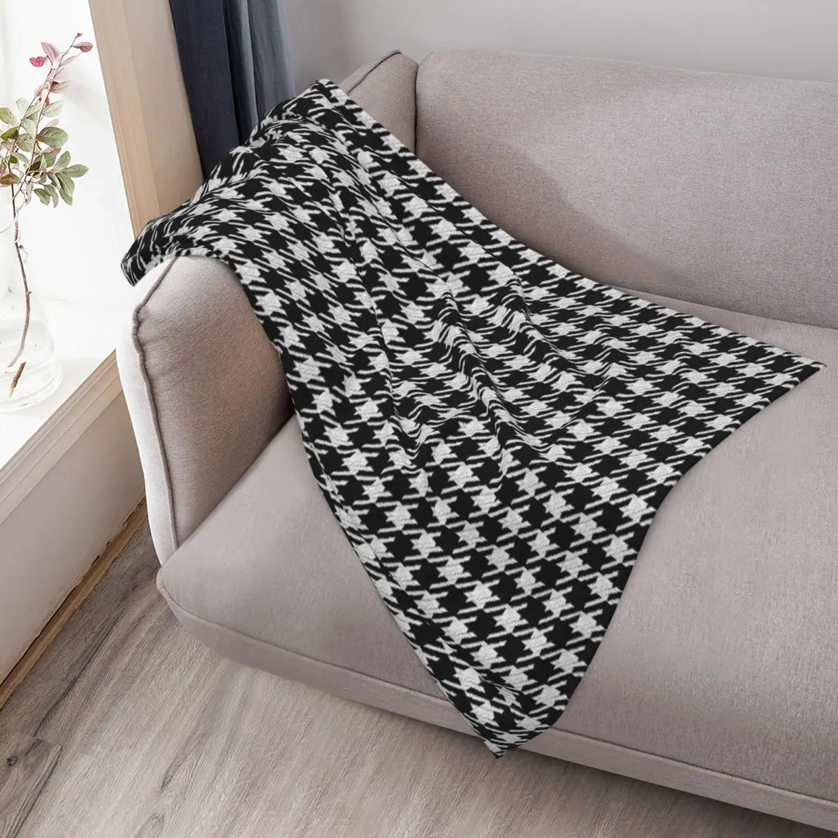 Фото Иконичный плед из ткани с дизайном Seat Fabric от Stuttgart, мягкий однотонный плед для дивана и кровати №3