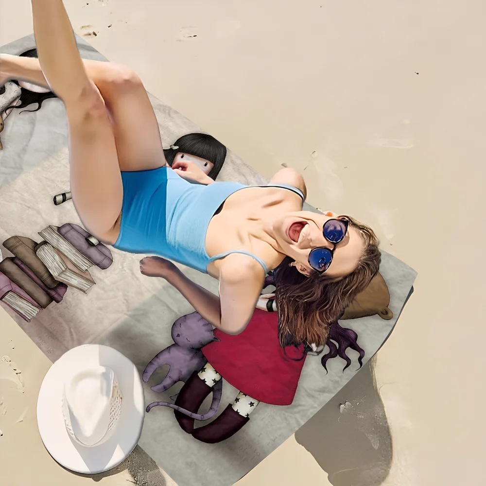 Полотенце из микрофибры для пляжа и йоги быстросохнущее