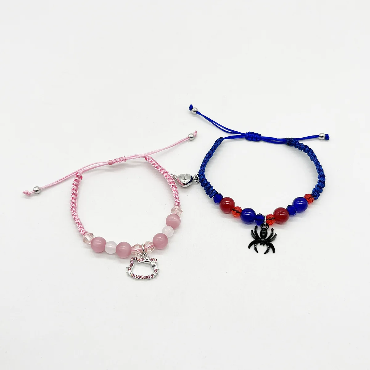 2 шт./компл. готический паук летучая мышь кошка браслеты дружбы лучший друг Bff