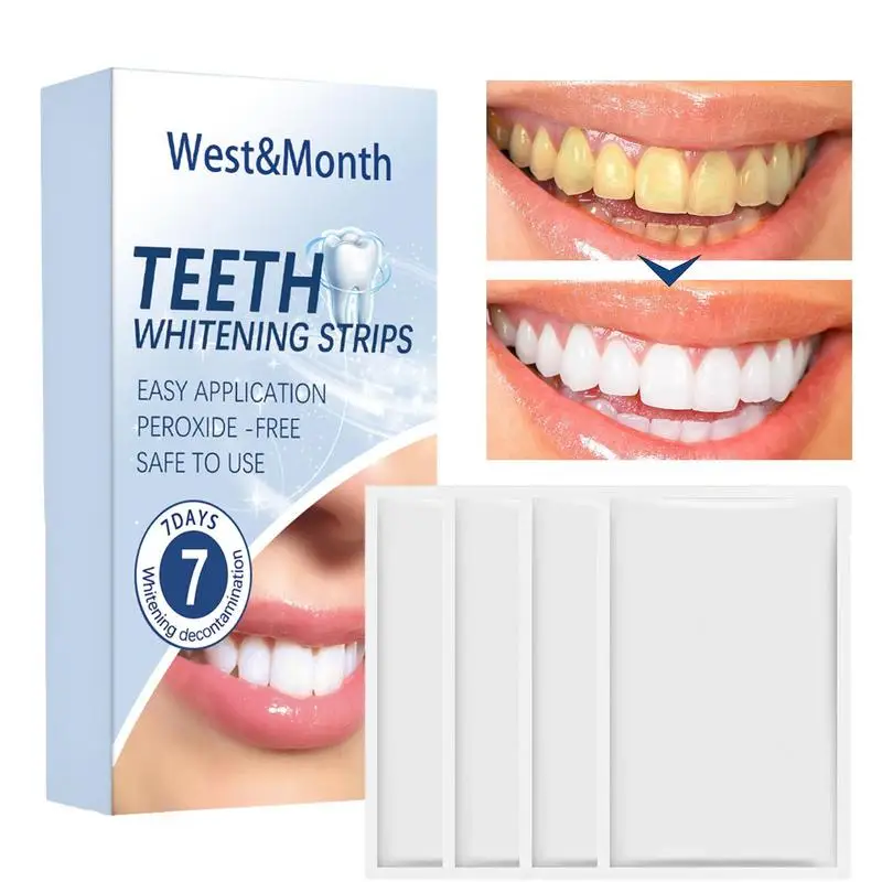 

Teeth Whitener Strips Professional Teeth Whitener Strips For Brighter Smile 7PCS Professional Whitener Strip Kit With Natural