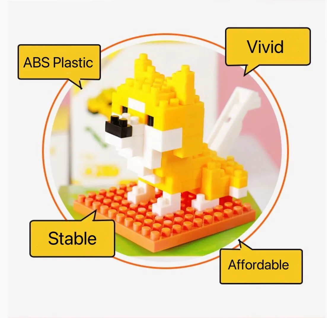 

Mysterious Gift Animal Pellet Building Block Children's Puzzle Mini Toy Tiny Particle Splicing Building Bricks Cartoon Animals