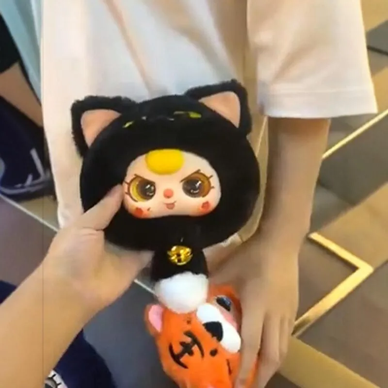 Фото Подлинная детская три слепых коробки, маятниковая подвеска Fortune Cat, сумка на молнии серии Kawaii Mystery Box Tide Play, кукла для девочек, рождественский подарок №1