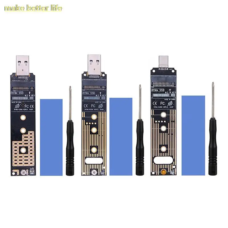

Адаптер NVME на USB 3,1 типа C, адаптер M2 SSD, NVMe корпус M.2 на USB 3,1 Для NVME PCIE M Key 2230/2242/2260/2280 SSD