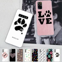 best friends dog paw phone case for samsung s21 a10 for redmi note 7 9 for huawei p30pro honor 8x 10i cover