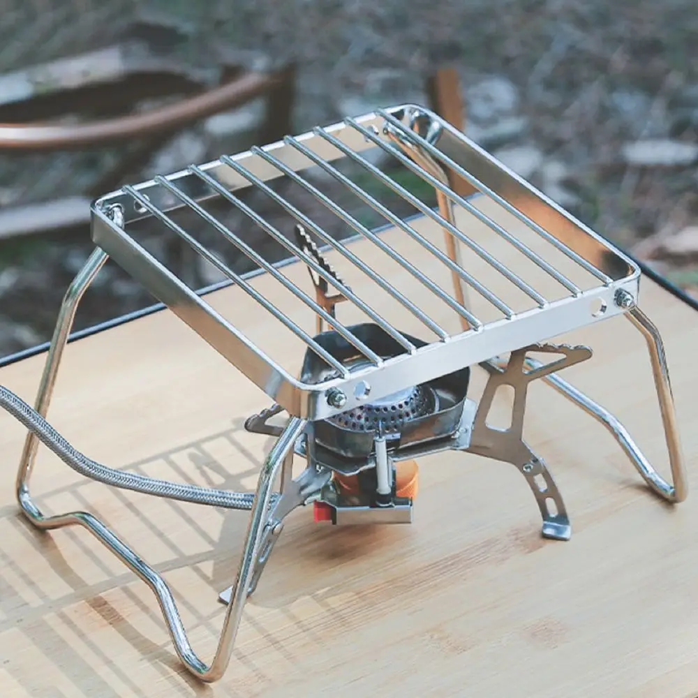 Портативная мини-стойка для гриля барбекю регулируемая уличная подставка из