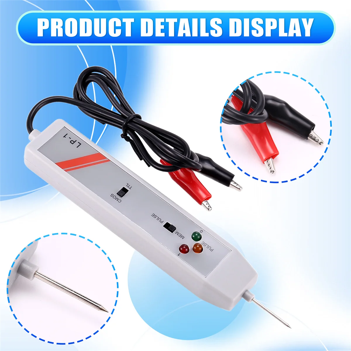 Логический зонд Высокочастотный ответ DTL TTL CMOS Тестер логики импульсной памяти LP-1