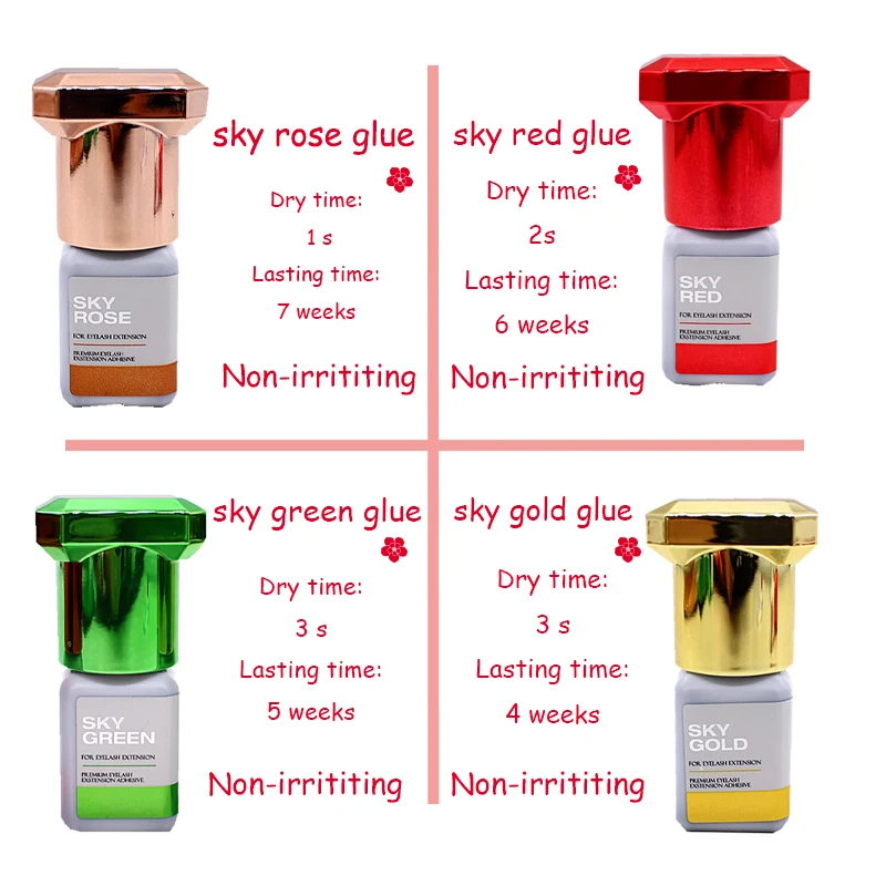 New Sky Glue For Eyelash Extensions Original Korea 5ml Professional Mild Non-irritating Naturalny wodoodporny klej Narzędzia do makijażu