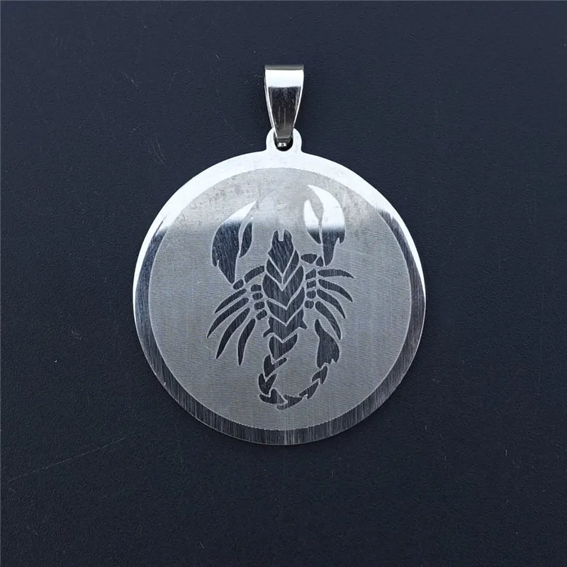 

12 Pieces Stainless Steel Scorpions Pendant Signs Of The Zodiac Charm for Men Boys Diy Jewelry Component Wholesale