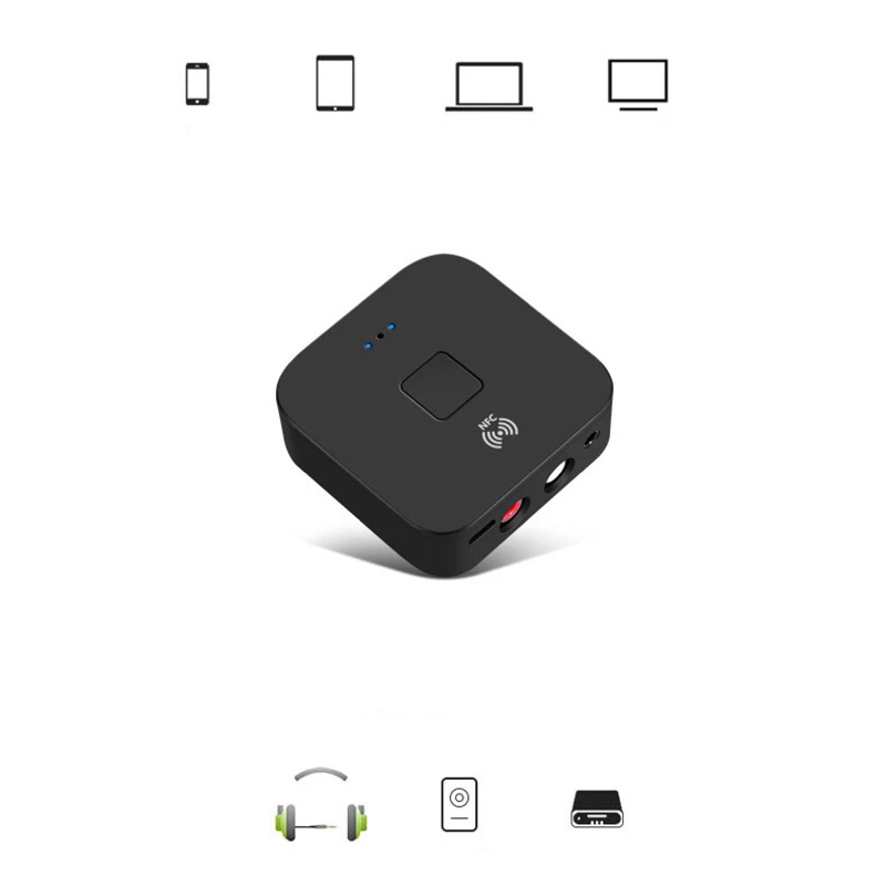 BLS-B11 NFC Bluetooth-приемник 5 0 3 мм разъем Aux стерео беспроводной адаптер поддержка