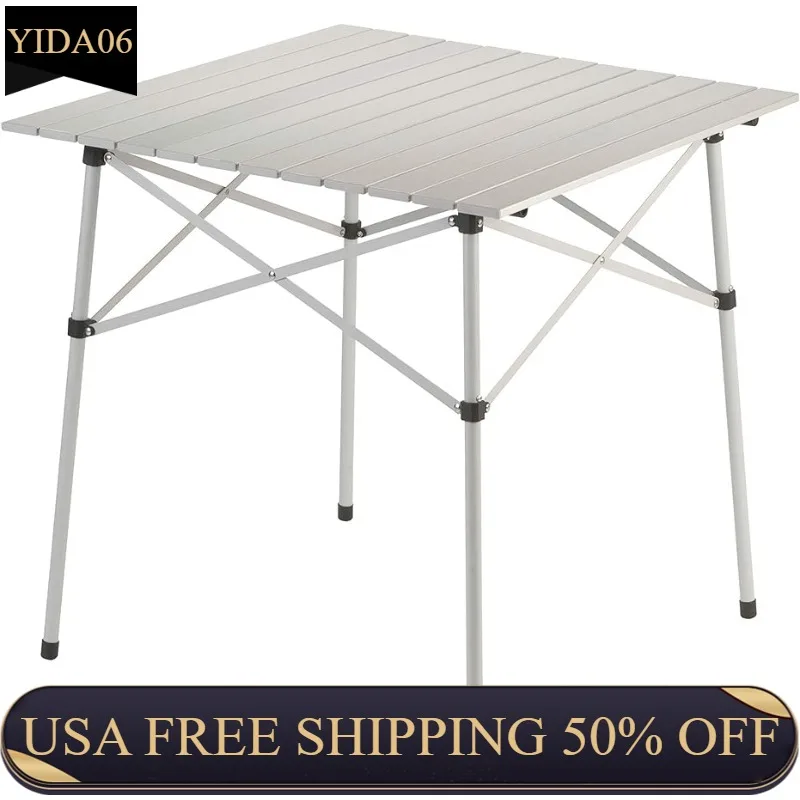 

Coleman Outdoor Compact Folding Table, Sturdy Aluminum Camping Table with Snap-Together Design, Seats 4 & Carry Bag Included