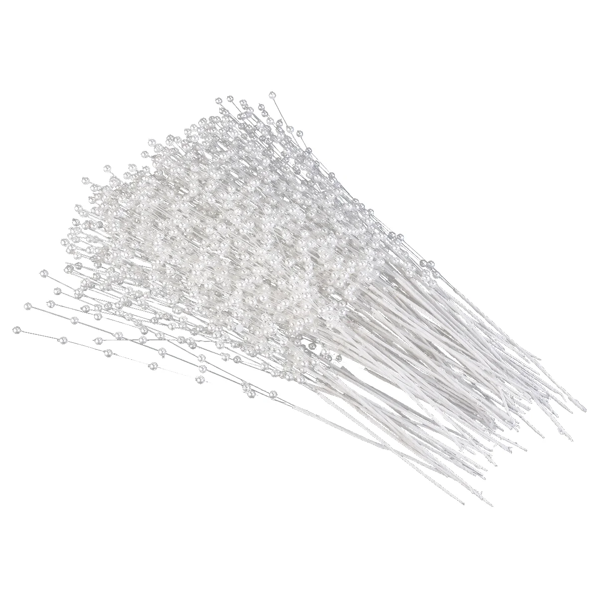 

Pearl Wedding Bouquet String Sticks Bridal Stick Decoration Abs Beaded Stems Garland Floral Supplies White Bead Spray Diy Kit